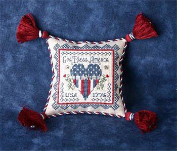 the sweetheart tree cross stitch the sweetheart tree patriotic ...