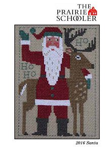 the prairie schooler cross stitch prairie schooler 2016 schooler santa