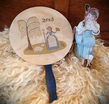 Scattered Seed Samplers - Moriah's Summer Token - Hand Fan MAIN