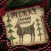 Homespun Elegance - 2016 Sampler Ornament - Merry Deery THUMBNAIL