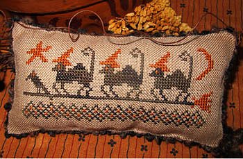 Homespun Elegance - Country Spirits Collection - Broom Riders MAIN