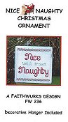 Faithwurks Designs - Nice Naughty Christmas Ornament THUMBNAIL