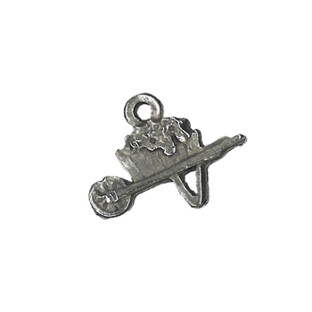 Charm - Antique Silver Wheelbarrow MAIN