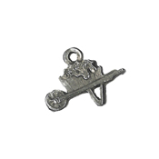 Charm - Antique Silver Wheelbarrow THUMBNAIL