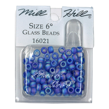 Mill Hill 16021 Frosted Periwinkle 6/0 Bead MAIN