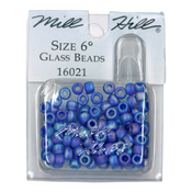 Mill Hill 16021 Frosted Periwinkle 6/0 Bead THUMBNAIL