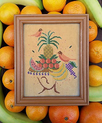 Carriage House Samplings - Tropical Hat Lady MAIN