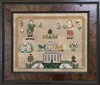 milady's needle cross stitch milady's manor sampler cross stitch