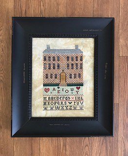 lucy beam love in stitches cross stitch vowel house