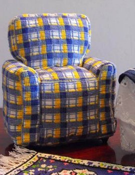 X's & Oh's - Mini Armchair (Plaid) MAIN
