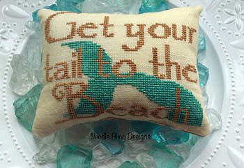 Needle Bling Designs - Get Your Tail to the Beach MAIN