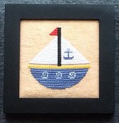 Needle Bling Designs - Home Decor - August Sailboat THUMBNAIL