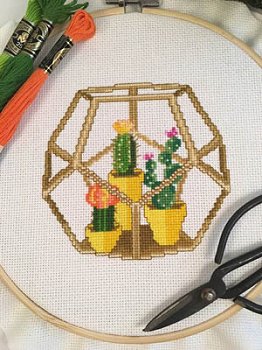 Tiny Modernist - Cute Cactus Terrarium MAIN