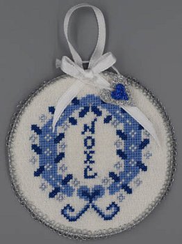 Misty Hill Studio - A Blue and Silver Christmas - Noel Wreath MAIN