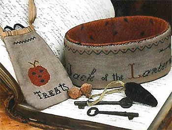 Stacy Nash Designs  - Jack Of The Lantern Sewing Basket & Treat Bag MAIN