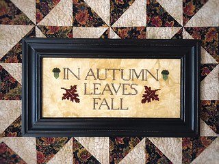 lucy beam love in stitches cross stitch leaves fall death by thread