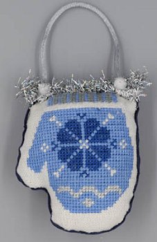 Misty Hill Studio - A Blue and Silver Christmas - Mitten MAIN