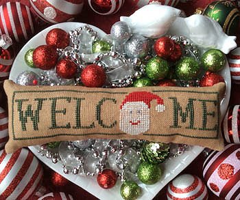 Needle Bling Designs - Wee Welcome's - December Santa MAIN