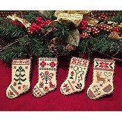 Scissor Tail Designs - Christmas Stocking Ornaments THUMBNAIL