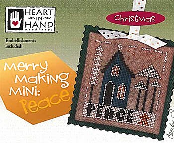Heart In Hand Needleart - Merry Making Mini - Peace MAIN