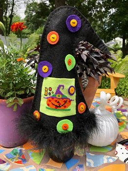 Amy Bruecken Designs - Witch Hat Wine Cover MAIN