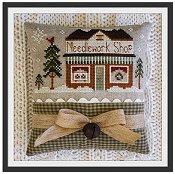 Little House Needleworks - Hometown Holiday Series - #15 Needlework Shop THUMBNAIL