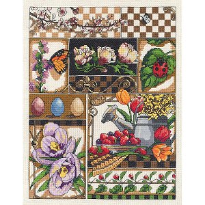 Janlynn Cross Stitch Kit - Spring Montage MAIN