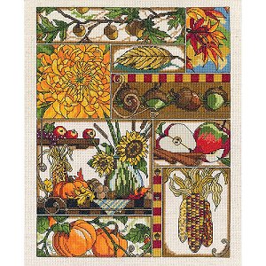 Janlynn Cross Stitch Kit - Autumn Montage MAIN