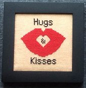 Needle Bling Designs - Home Decor - February Hugs & Kisses THUMBNAIL