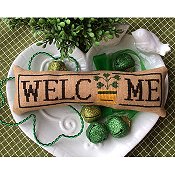 Needle Bling Designs - Wee Welcome's - March Shamrock THUMBNAIL
