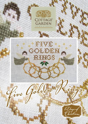 Cottage Garden Samplings - 12 Days of Christmas - Five Golden Rings MAIN