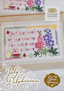 Cottage Garden Samplings - My Garden Journal - July's Delphinium MAIN