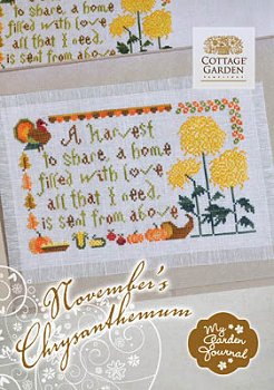 Cottage Garden Samplings - My Garden Journal - November's Chrysanthemum MAIN