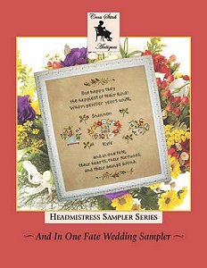 Cross Stitch Antiques - Headmistress Sampler Series - And In One Fate Wedding Sampler MAIN