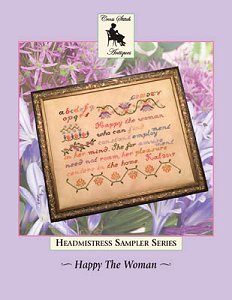 Cross Stitch Antiques - Headmistress Sampler Series - Happy The Woman MAIN
