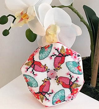 Tiny Modernist - Cherry Blossom Biscornu MAIN