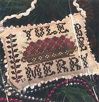 Homespun Elegance - 2017 Sampler Ornament - Yule Be Merry MAIN