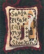 Homespun Elegance - 2017 Santa Ornament - Santa Please Fill My Stocking THUMBNAIL