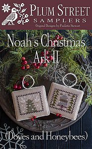 Plum Street Samplers - Noah's Christmas Ark II - Doves and Honeybees MAIN
