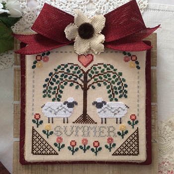 Annie Beez Folk Art - Sheltering Tree; Summer MAIN