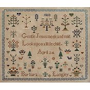Queenstown Sampler Designs - Barbara Langley 1860 THUMBNAIL