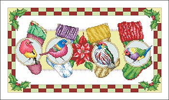 Vickery Collection - Birds With Stockings MAIN