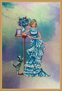 Cross Stitching Art - Azure Elegance MAIN