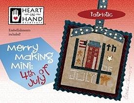 Heart In Hand Needleart - Merry Making Mini - 4th Of July MAIN