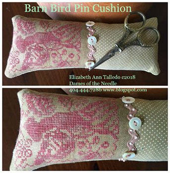 Dames of the Needle - Barn Bird Pin Cushion MAIN