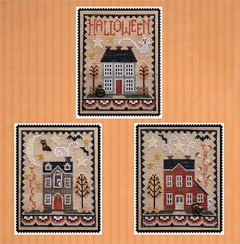 Waxing Moon Designs - Halloween House Trio MAIN