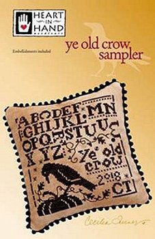 Heart In Hand Needleart - Ye Old Crow Sampler MAIN