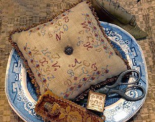 Homespun Elegance - Purely Samplers - Alphabet Pillow MAIN