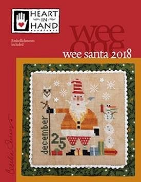 Heart In Hand Needleart - Wee One - Wee Santa 2018 MAIN