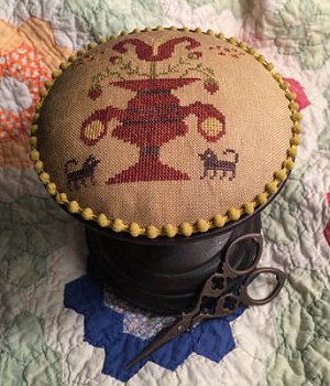 Dames of the Needle - Sampler Motif Pin Cushion MAIN